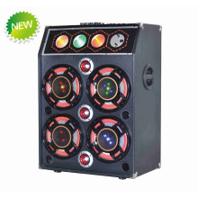 Stage DJ Speaker Box with USB/SD Bluetooth Wireless Microphones 6004